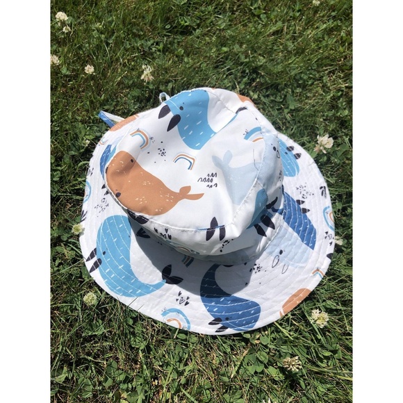 NWOT Infant Baby Hat Bundle 44-46cm Wide Brim Bucket Summer Beach Sun Protect - Picture 8 of 16